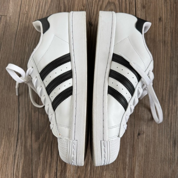 Adidas SUPERSTAR ADV SHOES Cloud White / Core Black / Cloud White size 9.5 - Picture 6 of 8